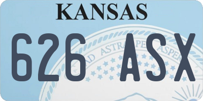 KS license plate 626ASX