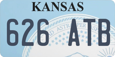 KS license plate 626ATB