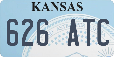 KS license plate 626ATC