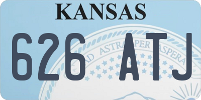 KS license plate 626ATJ