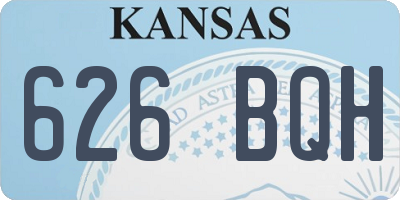 KS license plate 626BQH