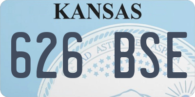 KS license plate 626BSE