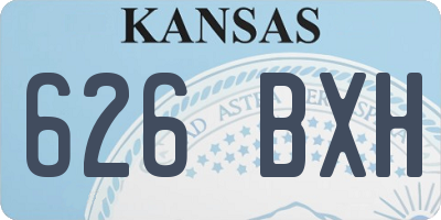 KS license plate 626BXH