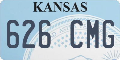 KS license plate 626CMG