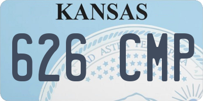KS license plate 626CMP