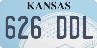 KS license plate 626DDL
