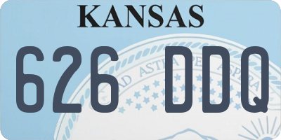 KS license plate 626DDQ