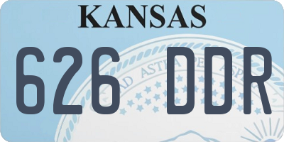 KS license plate 626DDR