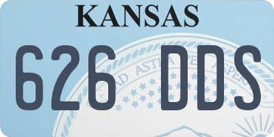 KS license plate 626DDS