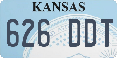 KS license plate 626DDT