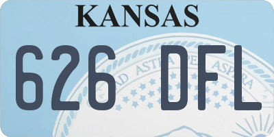KS license plate 626DFL