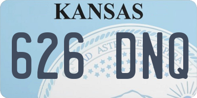KS license plate 626DNQ