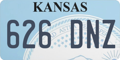 KS license plate 626DNZ