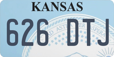 KS license plate 626DTJ