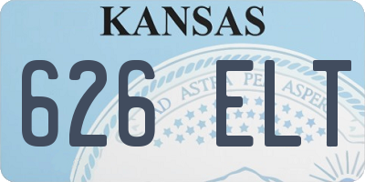 KS license plate 626ELT