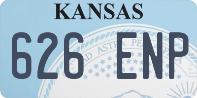 KS license plate 626ENP
