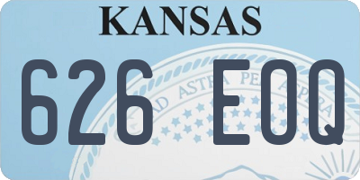 KS license plate 626EOQ