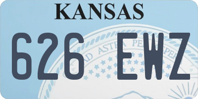 KS license plate 626EWZ
