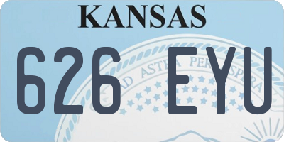 KS license plate 626EYU