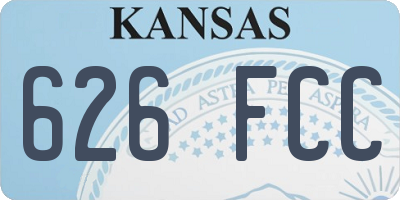 KS license plate 626FCC
