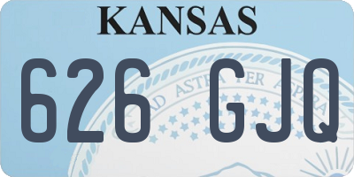 KS license plate 626GJQ