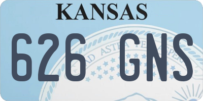 KS license plate 626GNS