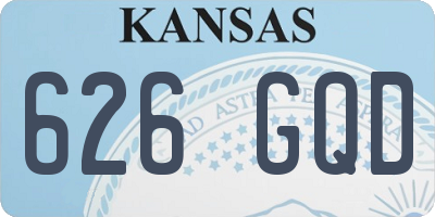 KS license plate 626GQD