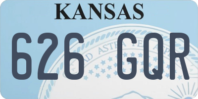 KS license plate 626GQR
