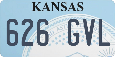 KS license plate 626GVL