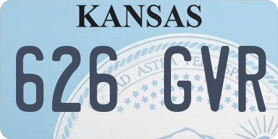 KS license plate 626GVR