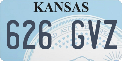 KS license plate 626GVZ