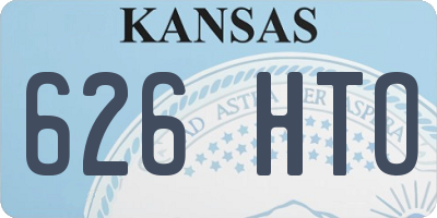KS license plate 626HTO