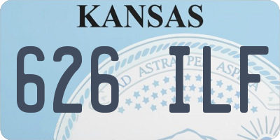 KS license plate 626ILF