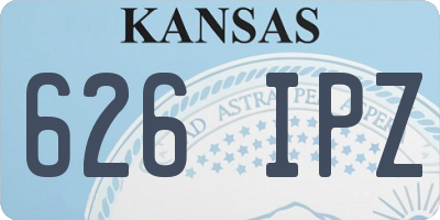 KS license plate 626IPZ