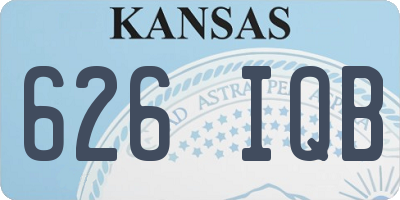 KS license plate 626IQB