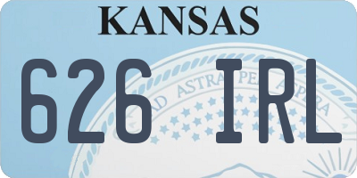 KS license plate 626IRL