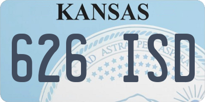 KS license plate 626ISD