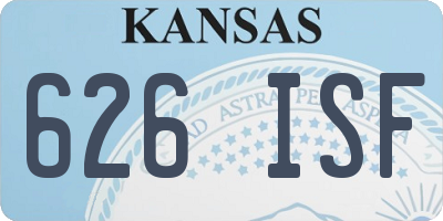 KS license plate 626ISF