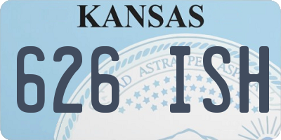 KS license plate 626ISH