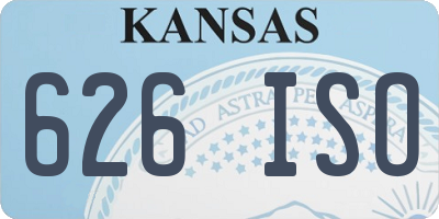 KS license plate 626ISO