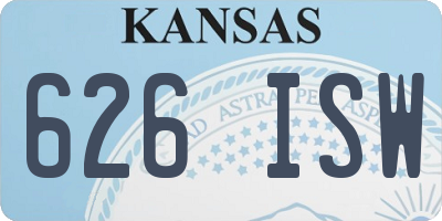 KS license plate 626ISW