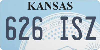 KS license plate 626ISZ