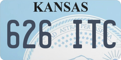 KS license plate 626ITC