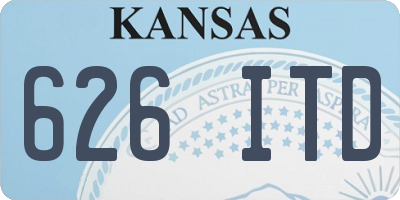 KS license plate 626ITD