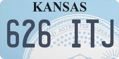 KS license plate 626ITJ