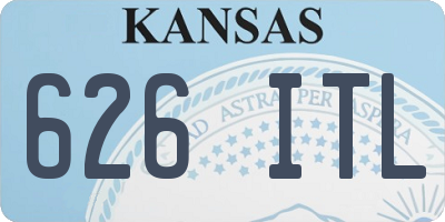 KS license plate 626ITL