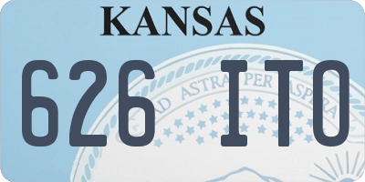 KS license plate 626ITO