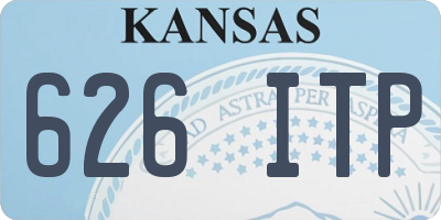 KS license plate 626ITP