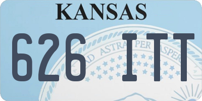 KS license plate 626ITT