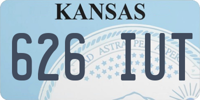 KS license plate 626IUT